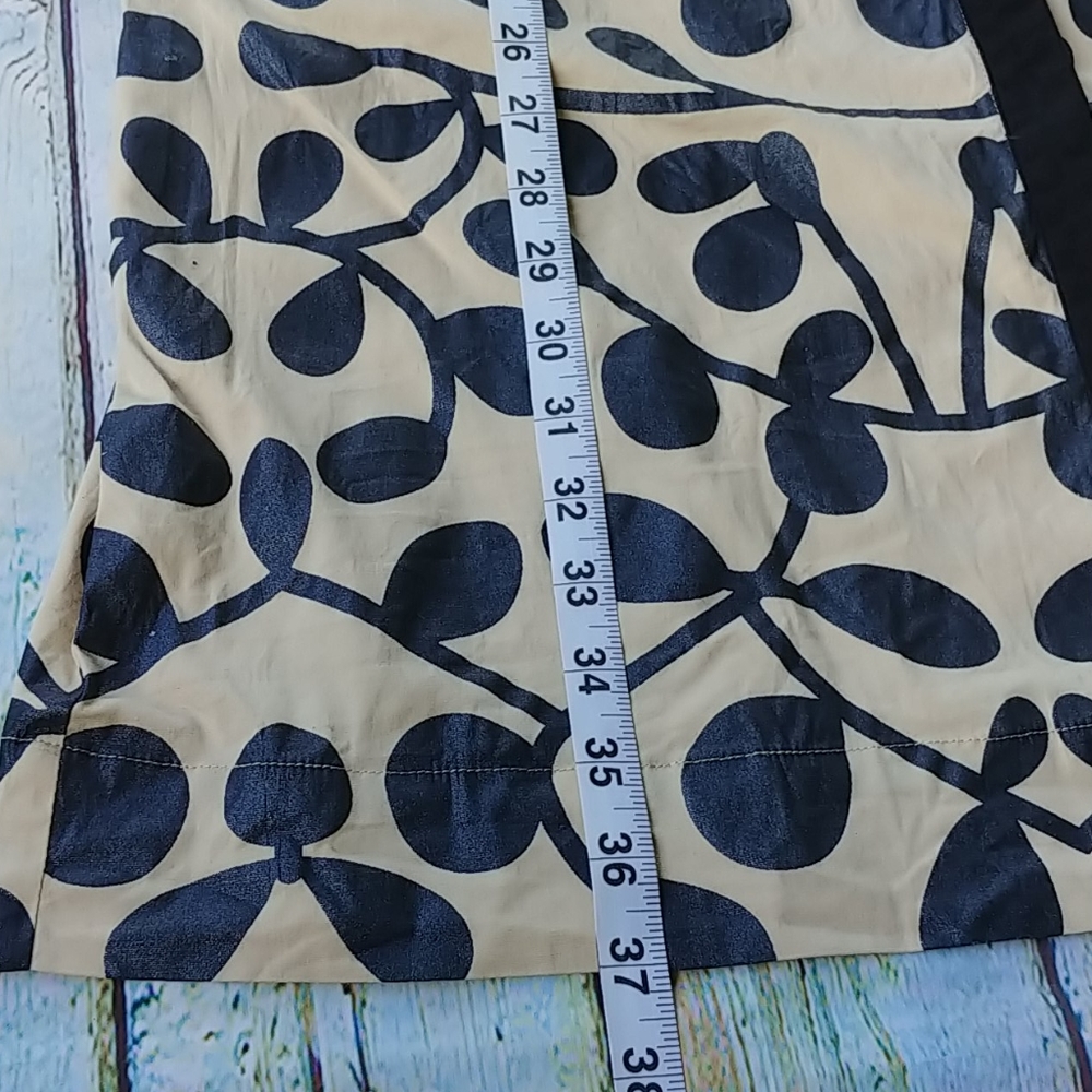 ALMATRICHI | Button-Down Tan & Black Vine Dress - Picture 8 of 13